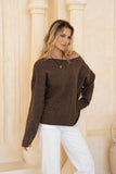Ginny Brown Knit Sweater
