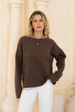Ginny Brown Knit Sweater