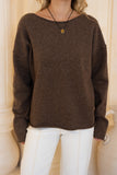 Ginny Brown Knit Sweater