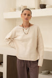 Ginny Beige Knit Sweater