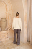 Ginny Beige Knit Sweater