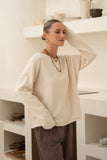 Ginny Beige Knit Sweater