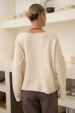 Ginny Beige Knit Sweater