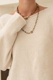 Ginny Beige Knit Sweater