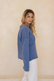 Ginny Blue Knit Sweater