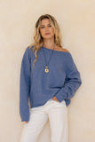Ginny Blue Knit Sweater