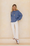Ginny Blue Knit Sweater