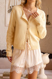 Talia Yellow Knit Cardigan