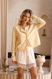 Talia Yellow Knit Cardigan
