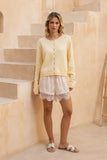 Talia Yellow Knit Cardigan