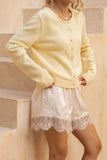 Talia Yellow Knit Cardigan