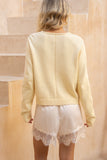 Talia Yellow Knit Cardigan