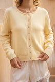 Talia Yellow Knit Cardigan