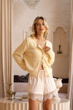 Talia Yellow Knit Cardigan