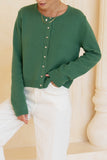 Talia Green Knit Cardigan