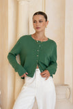 Talia Green Knit Cardigan