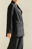 Keke Black Double Breasted Blazer