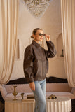Zade Brown PU Jacket