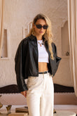 Dax Black PU Jacket