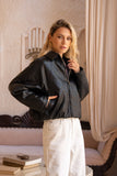 Dax Black PU Jacket
