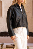 Dax Black PU Jacket