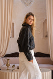Dax Black PU Jacket