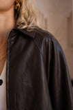 Dax Brown PU Jacket