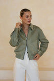 Veya Green Bomber Jacket