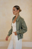 Veya Green Bomber Jacket