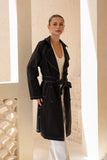 Dekota Black Trench Coat