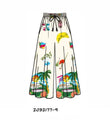 Paradise Multicolour Abstract Wide Leg Pants