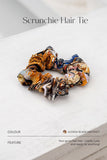 Alessia Black Abstract Scrunchie Hair Tie
