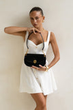 Mara Black Genuine Leather Shoulder Bag