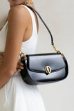 Mara Black Genuine Leather Shoulder Bag