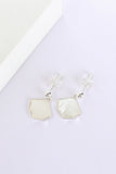 Oceane Silver Shell Drop Earrings
