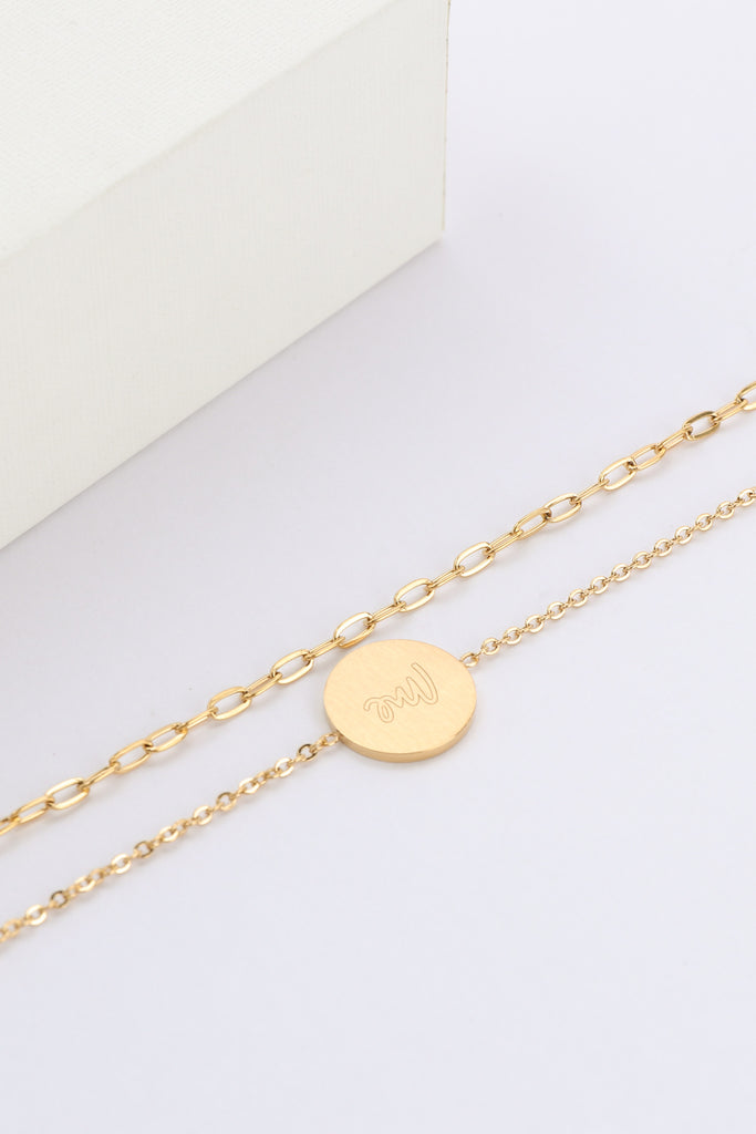 Forever Me Gold Chain Bracelet