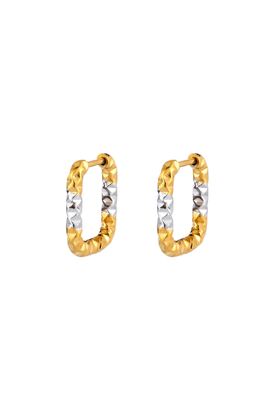 Sona Gold Silver Hoop Earrings
