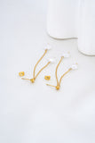 Mari Shell Drop Gold Earrings