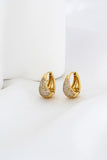 Claire Zircon Gold Earrings