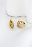 Claire Zircon Gold Earrings