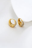 Claire Zircon Gold Earrings
