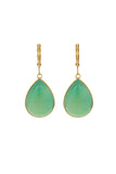 Esme Green Agate Earrings
