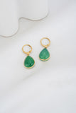 Esme Green Agate Earrings