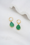 Esme Green Agate Earrings