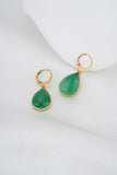 Esme Green Agate Earrings