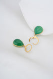 Esme Green Agate Earrings