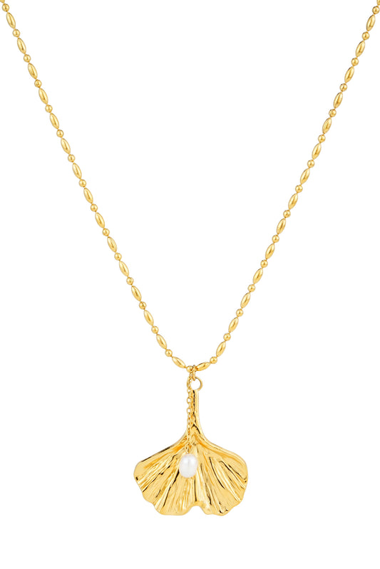 Orla Leaf Gold Necklace