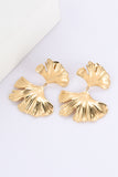 Althea Leaf Gold Drop Earrings