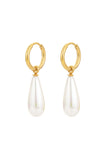 Maren Pearl Gold Drop Earrings
