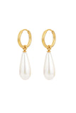 Maren Pearl Gold Drop Earrings